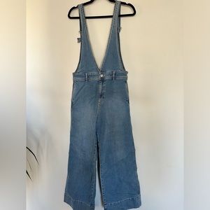 Free people denim overalls in size 8